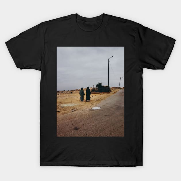 Two Muslim Women Walking in Street T-Shirt by visualspectrum